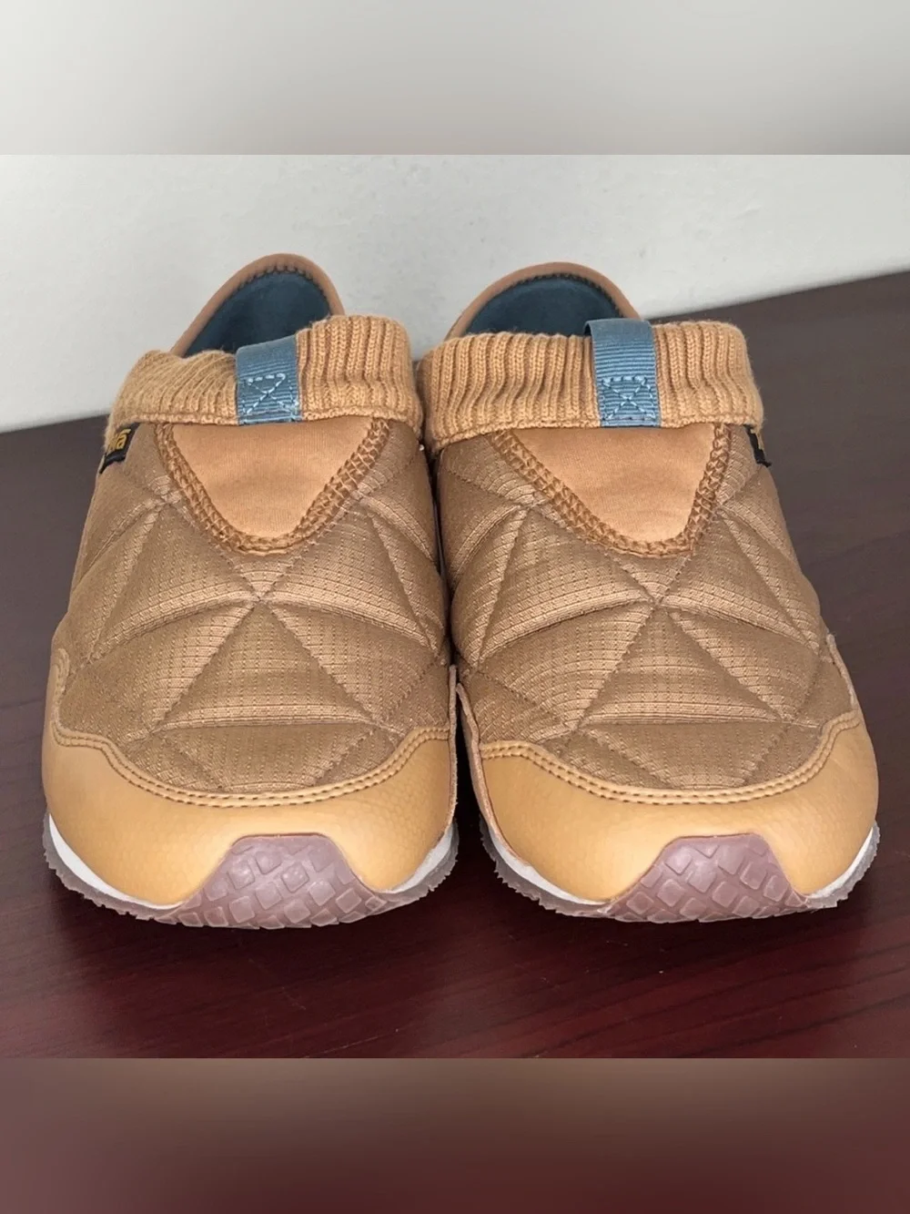 Teva Brown Slip-On Quilted Athletic Shoes (SIize 6)